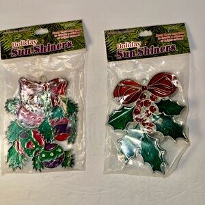Set of 2 Vintage Holiday Sun Shiners - New in Package